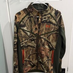 Under Armour Forest Camo Jacket with Orange Highlights
